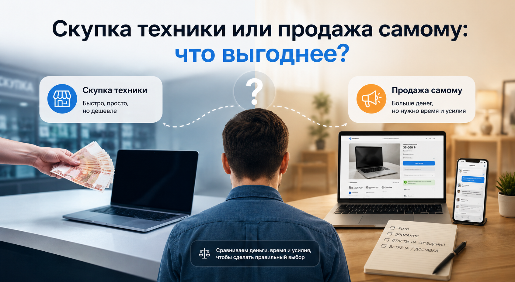 Скупка техники или продажа самому: что выгоднее
